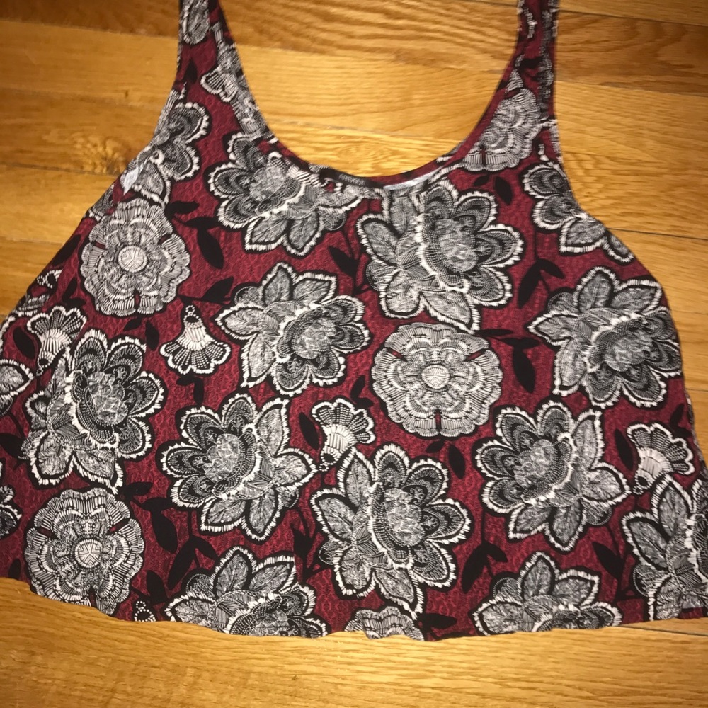 Flowery Crop Top tank